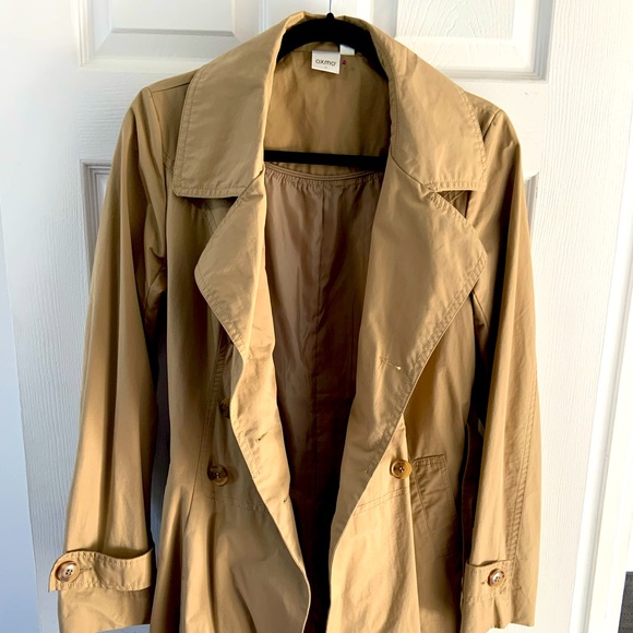 Belted tan Trench-coat by OXMO Size M - Picture 3 of 7